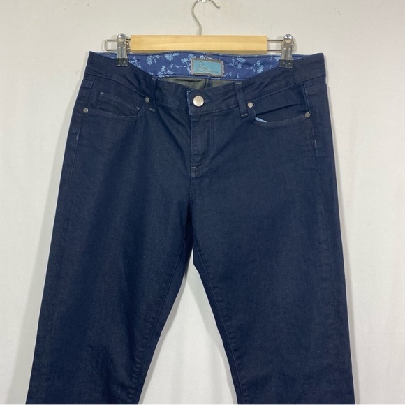 Paige Jeans Skyline Drive Classic‎ Rise Peg Leg Dark Blue 5 Pockets Size 30 - Picture 5 of 12